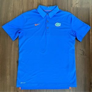 Nike Dri-Fit Florida Gators Golf Polo *University of Florida* Medium Blue